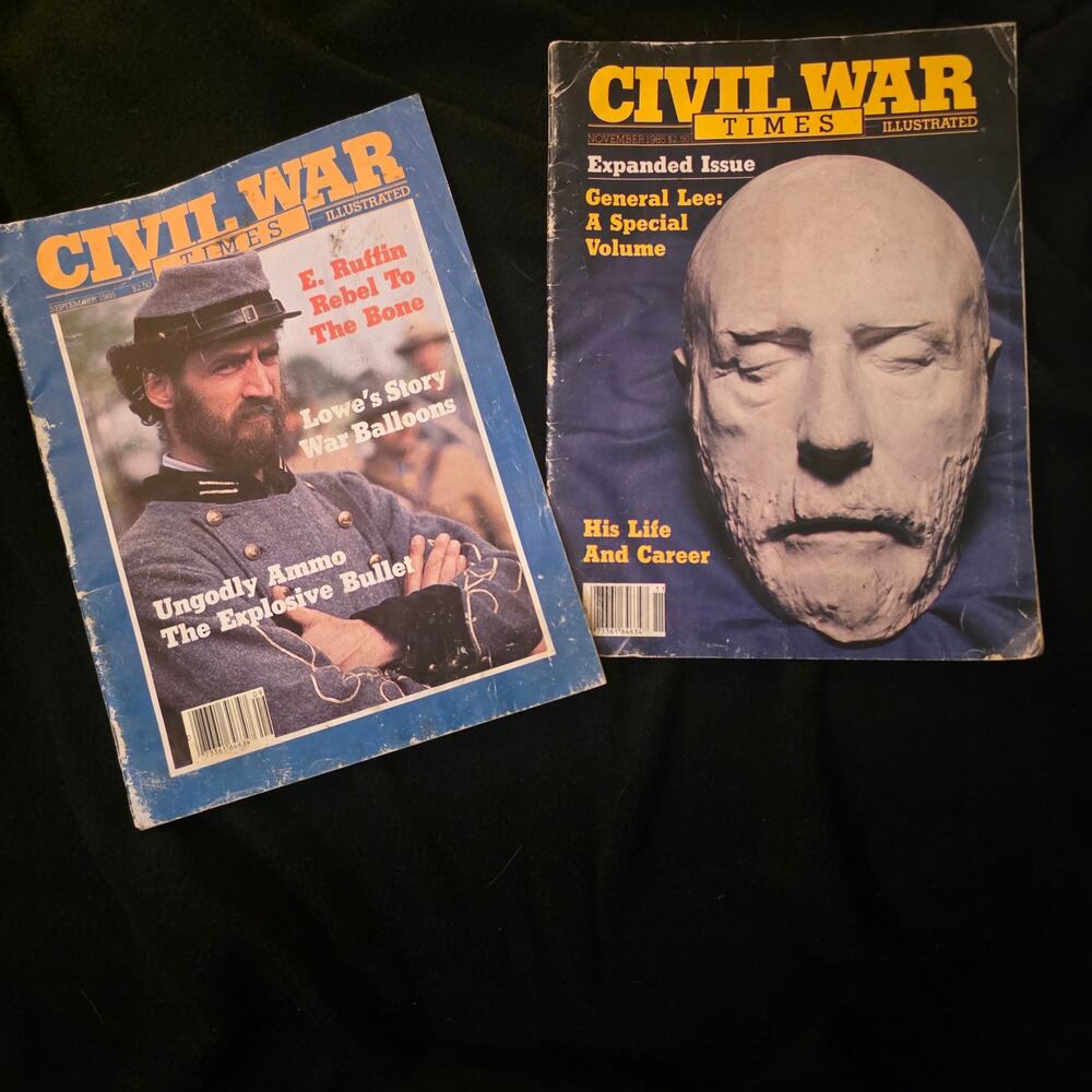 1985 Civil War Times Illustrated Magazine Lot Robert E Lee Special Edmund Ruffin